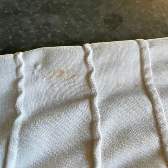 Vintage Fila Made in Italy Pockets Crewneck Sweatshirt 34 White Cream Geometric - Picture 12 of 16